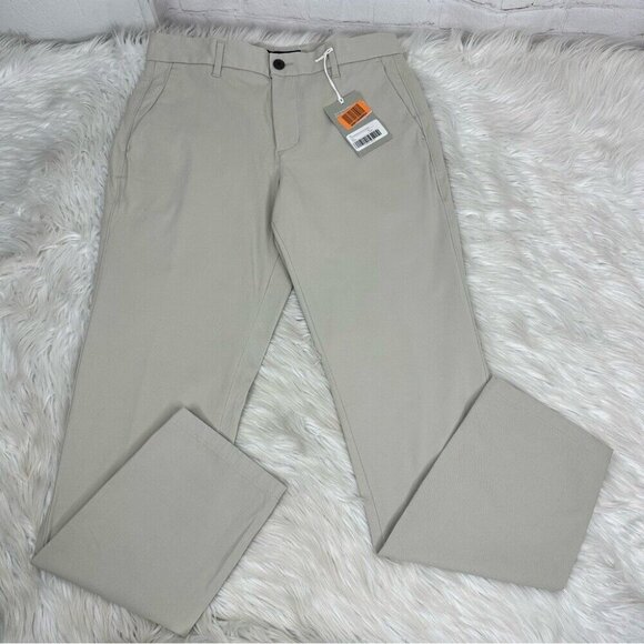 Everlane Uniform Mens NWT Stone The Performance Chino Fit Career Pant W30-32/L30 - Picture 1 of 14
